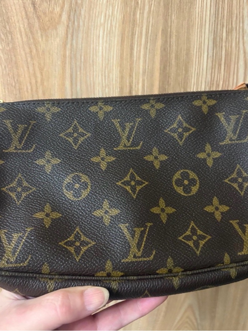 Authentic Louis Vuitton LV Accessories Pouch Pochette Accessoires Brown Monogram - Picture 11 of 12